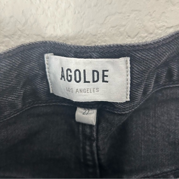 AGOLDE Criss Cross Jeans in Black - Picture 4 of 7